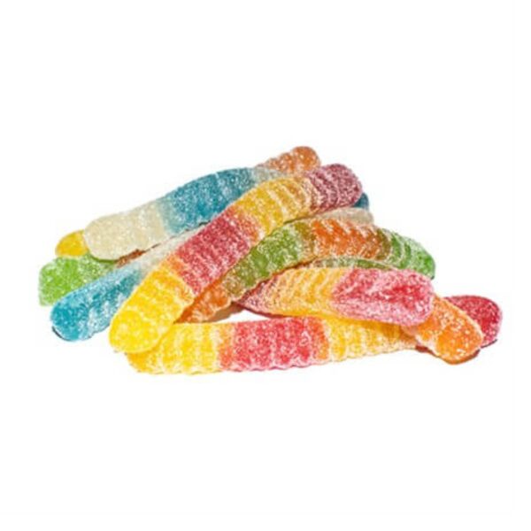 SOUR AND FRUITY JELLY WORMS - 100g